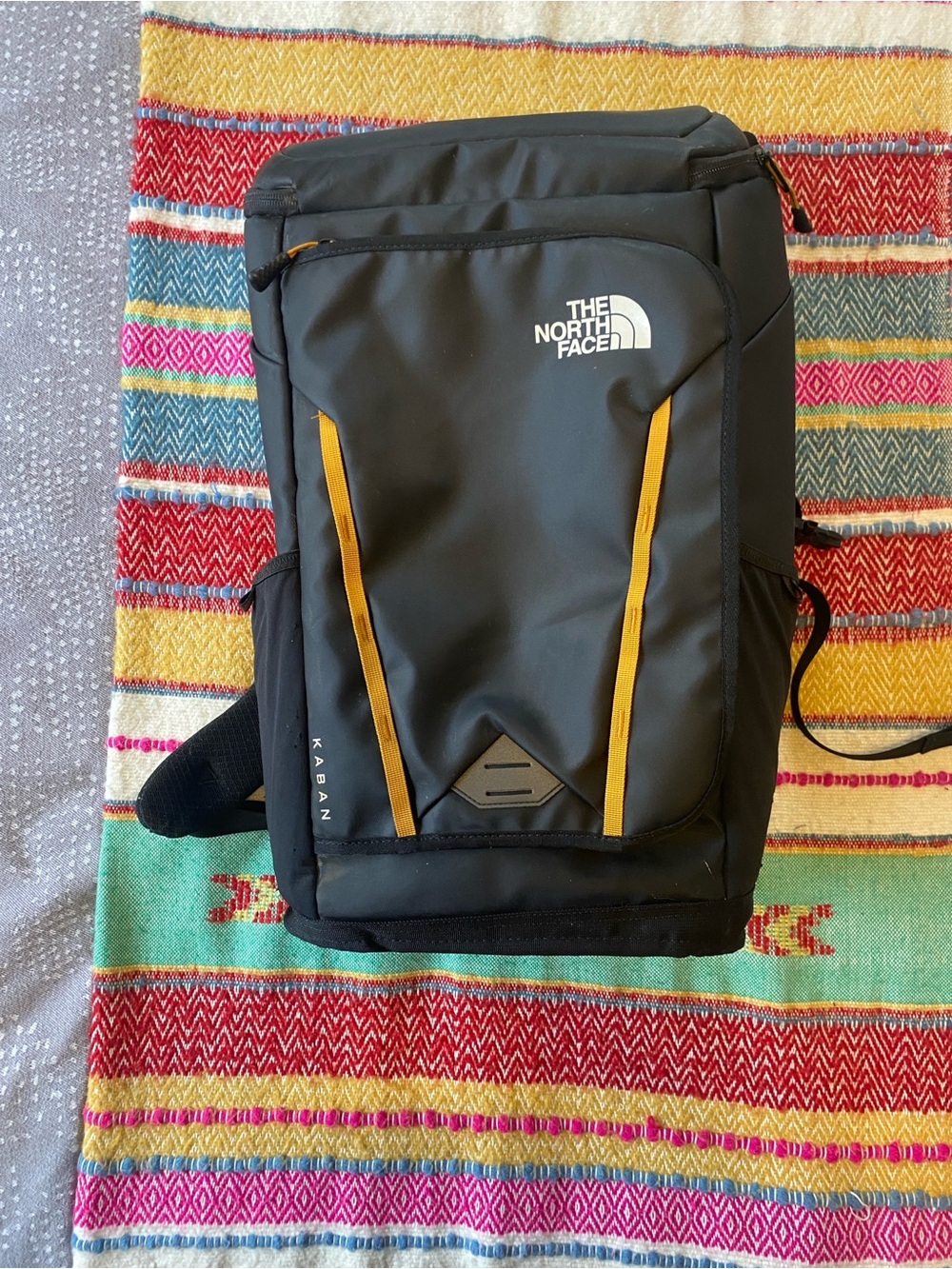 North Face Kaban Transit Backpack Black 25L Laptop Travel Bag Padded FlexVent